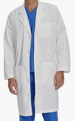 Landau Unisex 3 Pocket White  Lab Coat Size 38L 3145 WWY  New With Tags - Image 1 of 4