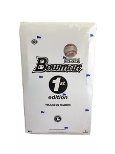 2021 Topps Bowman 1st First Edition Sealed Box 24 Packs Brand New Free Ship Fast - Picture 1 of 4