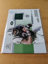 2002 Pacific Adrenaline #30 LaMont Jordan Jersey Card New York Jets Mint