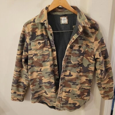 GAP 儿童迷彩灯芯绒编舞夹克 XL 儿童 — 第 1/4 张图片