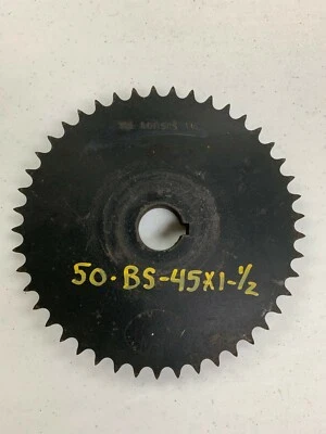 NEW OUT OF BOX MARTIN 50BS45x1-1/2 45 TOOTH #50 CHAIN SPROCKET 1 1/2" BORE Foto 1 de 3