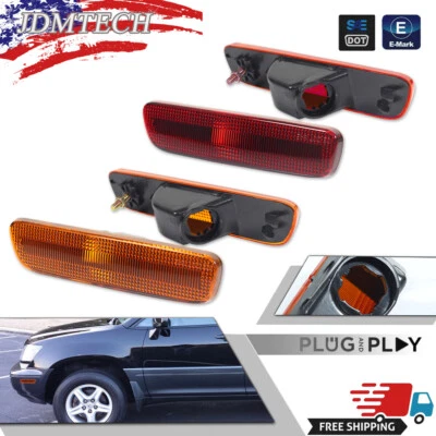 Side Marker For 1999-2003 Lexus RX300 Set of 4 Front & Rear Driver and Passenger - Image 1 of 4