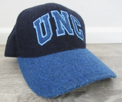 Chapéu vintage Carolina do Norte salto alcatrão iniciante com alça logotipo NCAA UNC ajustável anos 90 - Imagem 1 de 4