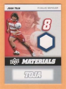 2008 Upper Deck MLS Materials #MM15 Juan Toja WHITE Jersey - Flat S/H