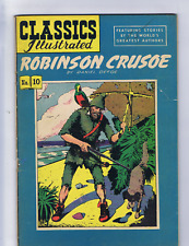 Classics Illustrated #10 Gilberton Pub 1948 Robinson Crusoe HRN:51 6th EDITION