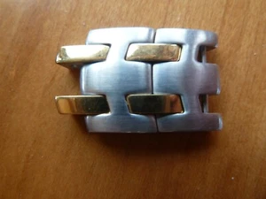 GENIUNE ROLEX OYSTER WATCH BAND LINKS TWO TONE 18mm WIDE LINK 2 - Picture 1 of 5