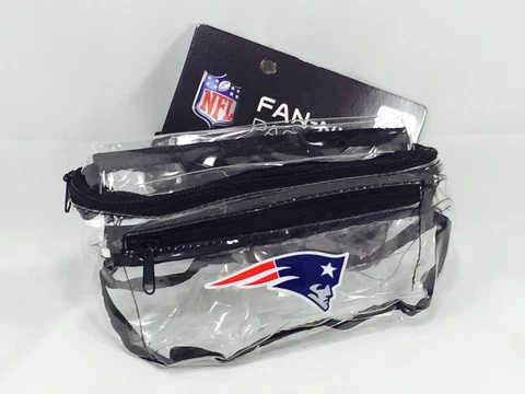 NFL New England Patriots Clear Fanny Bag (stadium Complaint ) Cover
