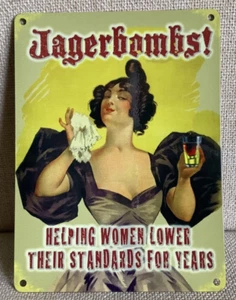 Jagerbombs! - Vintage Style Metal Wall Hanging Sign - Picture 1 of 2