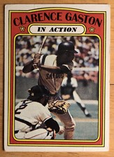 1972 Topps Clarence Gaston In Action Baseball Card #432 Padres Low-Grade