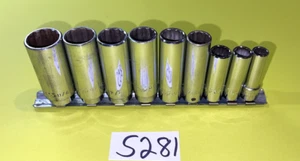 HERRAMIENTAS MAC 9 PIEZAS 3/8 UNIDAD SAE. JUEGO DE ENCHUFES PROFUNDOS DE 12 PUNTOS DE 3/8 A 7/8 PULGADAS - Imagen 1 de 13