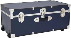 Seward Explorer Blue Trunk with Wheels and Lock SWD6115-19 - Picture 1 of 2