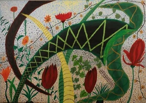 Bild, View , auf Leinwandkeilrahmen,70 x 100 cm, gemalt- Acrylfarben - Bild 1 von 3