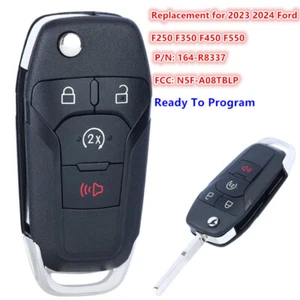 for 2023 2024 Ford F250 F350 F450 F550 Flip Remote Key Fob 164-R8337 N5F-A08TBLP - Foto 1 di 5
