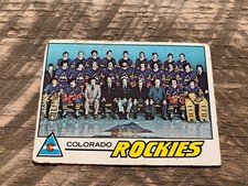 1977-78 Topps  HOCKEY COLORADO TEAM CHECKLIST ROCKIES