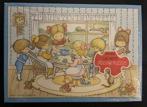 Vintage 1980 Joan Walsh Anglund Soringbok 48PieceJigsaw Puzzle Tea Party SEALED - Picture 1 of 2