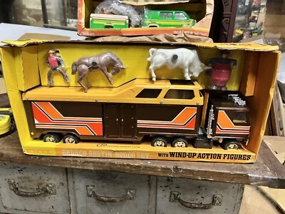 wow винтажный c1979 Ertl Bronco бюстинг родео комплект - новый старый запас #3627 как новый в коробке - Изображение 1 из 4