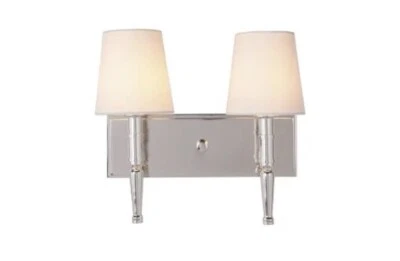 Luz de pared de latón satinado Craftmade 44602-SB Ella 2 luces 13,5 pulgadas Foto 1 de 3