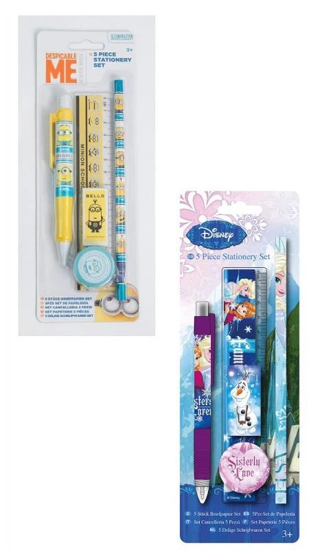 Disney Eiskönigin Minions Schreibset Vorschule Schule Einschulung Stift Radierer