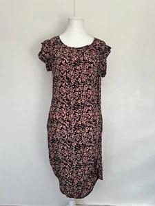 BY ZOE Dress T2 Preslay 100% Silk Light Weight Short Sleeves - Picture 1 of 6