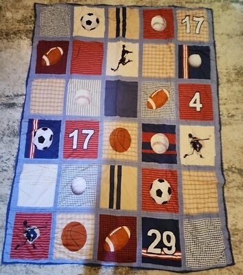 KIDS ALLSTAR SPORTS COMFOTER/QUILT & SHAM TWIN 84 X 64 - Image 1 of 4