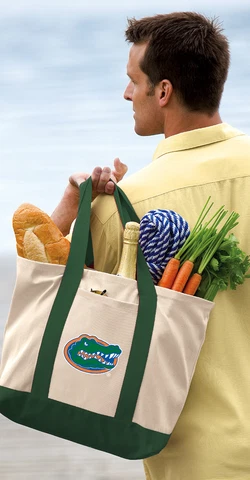 Florida Gators Tote Bag DELUXE CANVAS University of Florida Tote Bags Cover