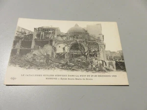 CP Card Classic Vintage Messina Earthquake 1908 New Never Shipped Early 900 - Imagen 1 de 4