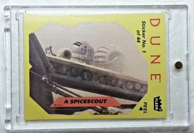 1984 DUNE MOVIE TRADING CARD STICKER 1 A SPICE-SCOUT - Image 1 of 2