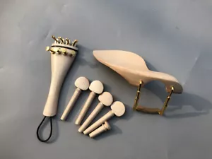 Advanced 4/4 violin Kit Canada maple violin Pegs Chin Rest Tailpiece End pin #1 - Picture 1 of 4