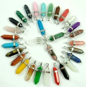 New Natural Healing Gem Lapis Opal Crystal Stone Pendants For The Men/Women Gift - Imagen 1 de 13