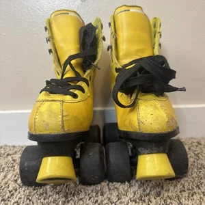 Ferrari Classic Roller Skates, Yellow, SIZE - US 3/ EU 35 Used Mesuca Read - Picture 1 of 8