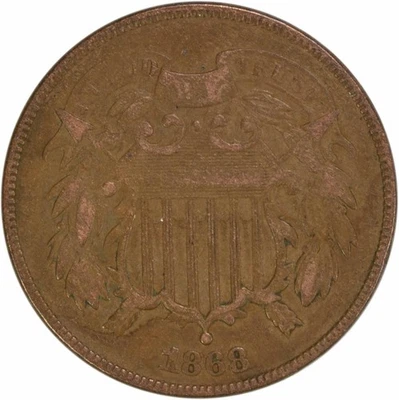 1868 Two Cent Piece VF Uncertified #809 - Image 1 of 2
