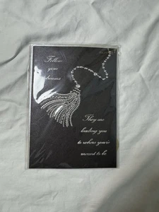 Papyrus Abschlusskarte Strass Follow Your Dreams Spruch Universal Geschenk - Bild 1 von 2