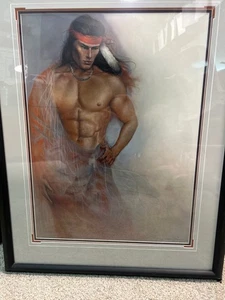 Ozz Franco print 235/1500 Native American Man Matted and framed - Picture 1 of 4