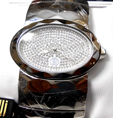 ROBERTO CAVALLI-Women's 3-ATM Japan Quartz Analog SS Dress Watch-RUNS-FREE SHIP! - Image 1 of 4