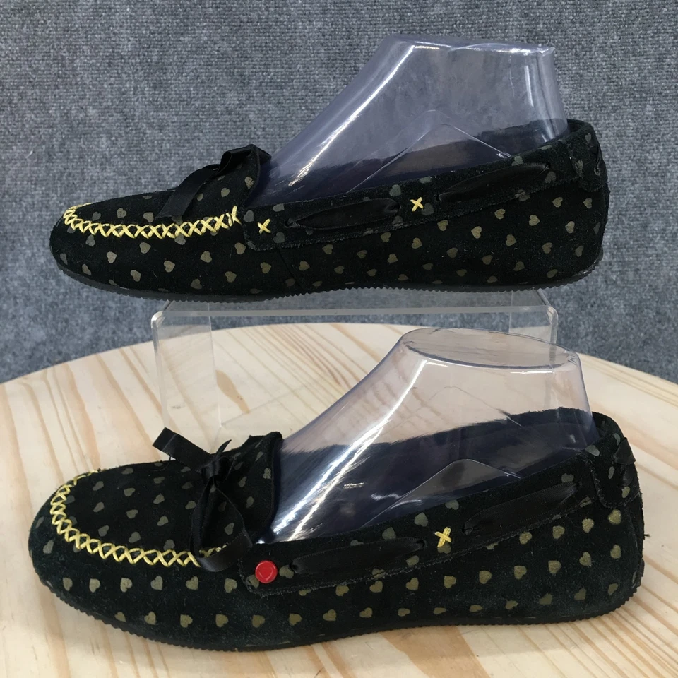 Zapatillas UGG para mujer 8 I Heart Belle mocasín negras sin cordones cómodas SN 1007114 Foto 1 de 4