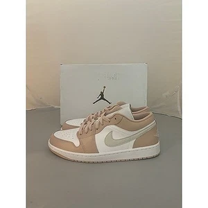 Jordan 1 Low shoes particle beige men’s shoes size 9.5 DC0774 120 - Picture 1 of 5