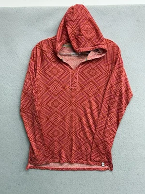 Camisa Pullover Smartwool Para Mujer Talla Mediana Merino 150 Patrón Coral con Capucha Foto 1 de 4