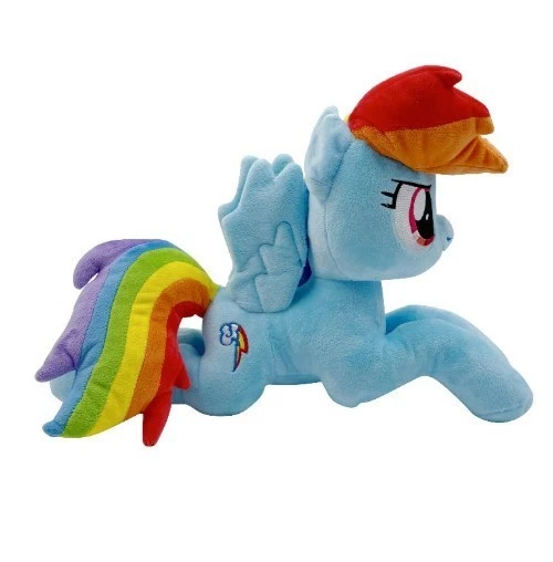 Hasbro My Little Pony Cuddle Rainbow Dash Plush Plushie 2025 Official 10" L MLP - Image 1 of 1