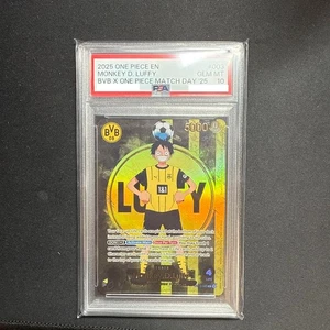 PSA 10 Monkey D Luffy ST13-003 BVB Borussia Dortmund UNICO PEZZO Matchday En Promo - Foto 1 di 2