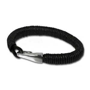 SilberDream Lederarmband schwarz Damen Leder Armband LA0108S - Imagen 1 de 6