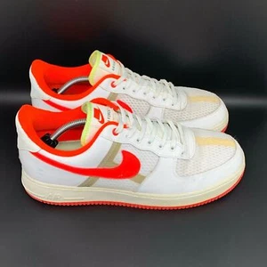 Nike Air Force 1 '07 Low White Crimson Shoes CI0060-102 Men's Sz 12 - Picture 1 of 10