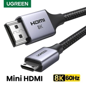 UGREEN Mini HDMI to HDMI 2.1 Cable 8K/60Hz HD For Raspberry Pi Camera Camcorder - Picture 1 of 7