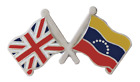 Venezuela 8 Stars Federal & United Kingdom Flag Friendship Pin Badge