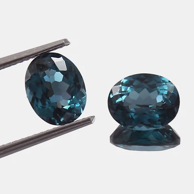 12x10MM AAA Natürlich Blau Grün Brasilianischer Turmalin Lose Oval Edelstein Cut - Bild 1 von 4