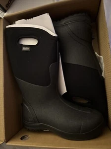 Bogs Mens Ultra High Waterproof Rubber Boots Black 10 New - Picture 1 of 3