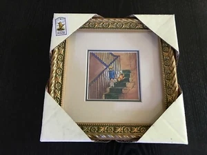 Disney Classic Winnie the Pooh ART PRINT Picture Wood Framed 7x7 inch NEW in Box - Picture 1 of 5