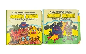 2 x Munch Bunch Stretch Mini Board Books A Day on the Farm/In the Park Book - Picture 1 of 12