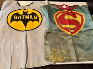 Vintage 1960s Batman and Superman  Halloween Costume Tops - Picture 1 of 7