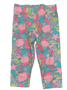 Beautiful girls Lilly Pulitzer blue and pink legging pants Size medium (5-6) gir - Picture 1 of 5