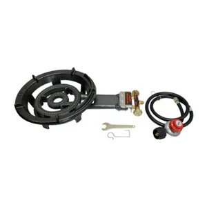 Heavy Duty Cast Iron Portable Super Gas Stove Burner 13 Inch Outdoor Use - Picture 1 of 6